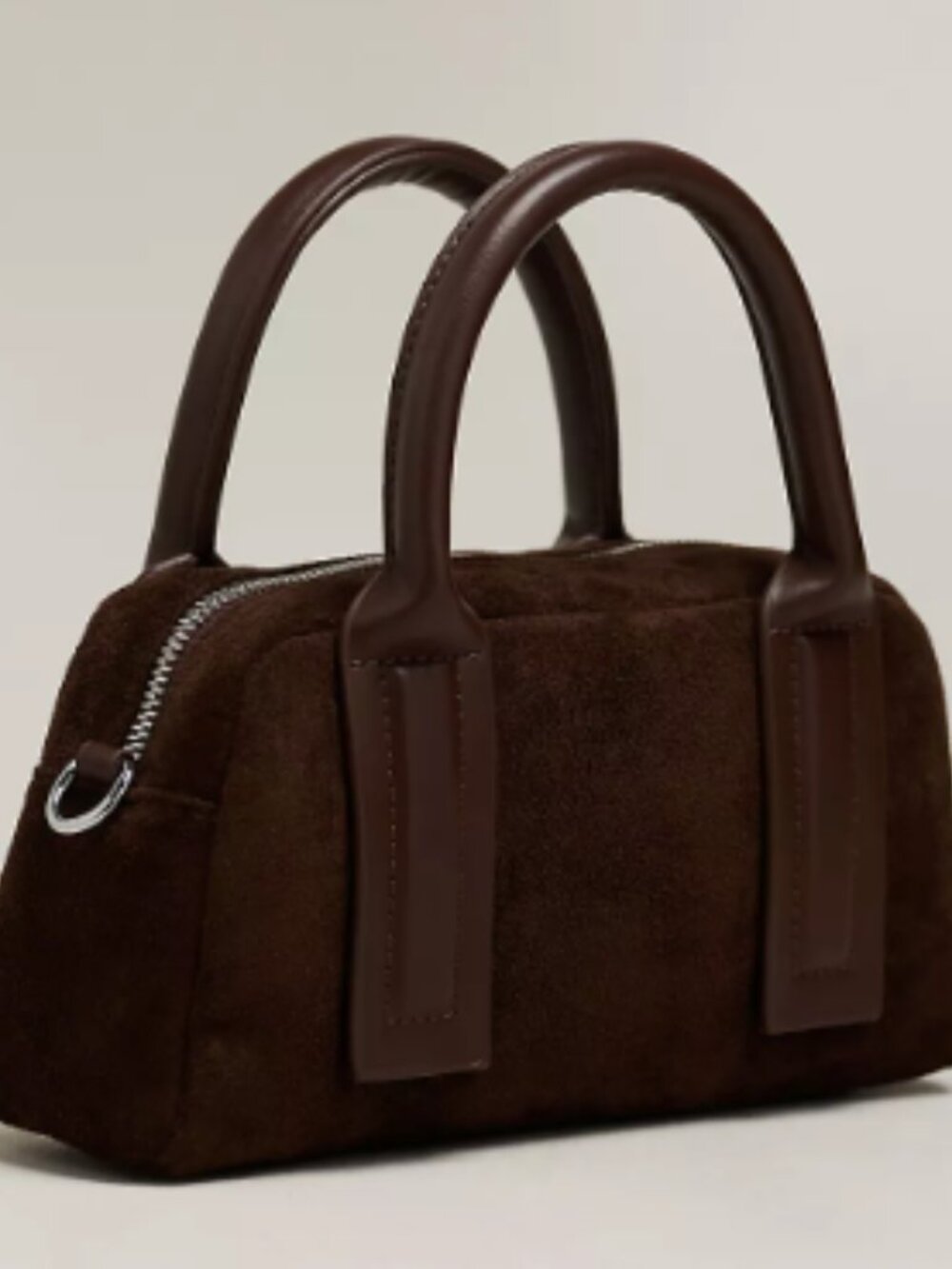 NWT By Anthropologie Noya Mini Faux Suede Bag (chocolate)